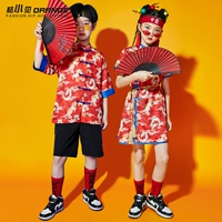 Костюм мальчика цветочника для школьников, ханьфу, детское ципао, реквизит для фотографии