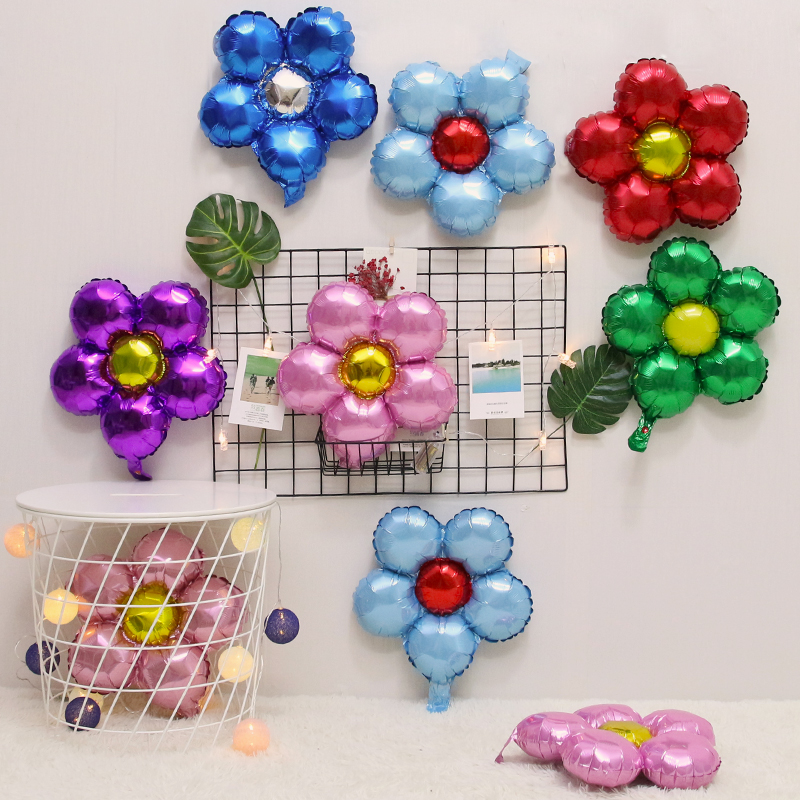 creative aluminum balloon wedding flower aluminum foil aluminum balloon wedding room decoration birthday party arrangement wedding supplies 
