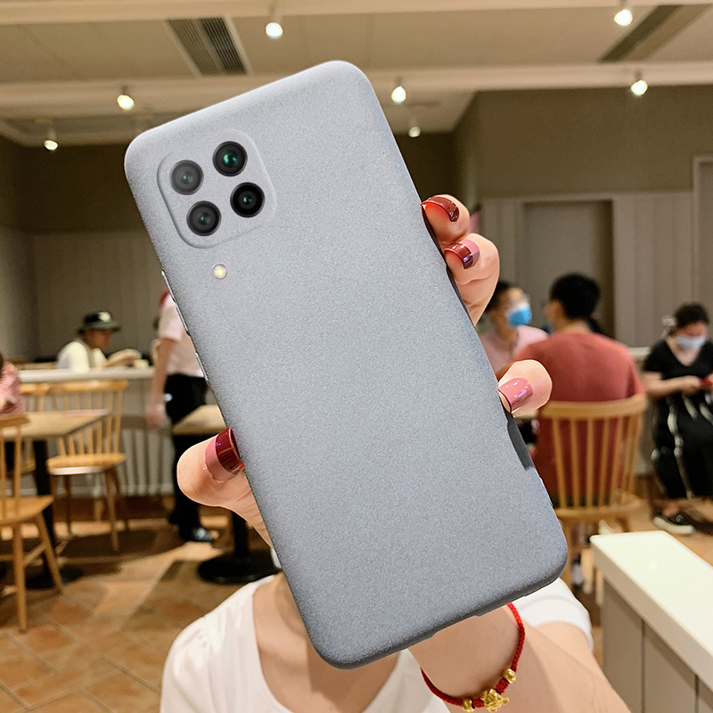 Samsung F62 [Gray] Solid Frosted Soft ShellSolid color Frosting Samsung M62 Mobile phone shell ultrathin Fall prevention Soft shell F62 All inclusive camera lens smart cover samsung Internet celebrity Women's money m62 Simplicity f62 high-grade business affairs Men's Shell 5g tide New products