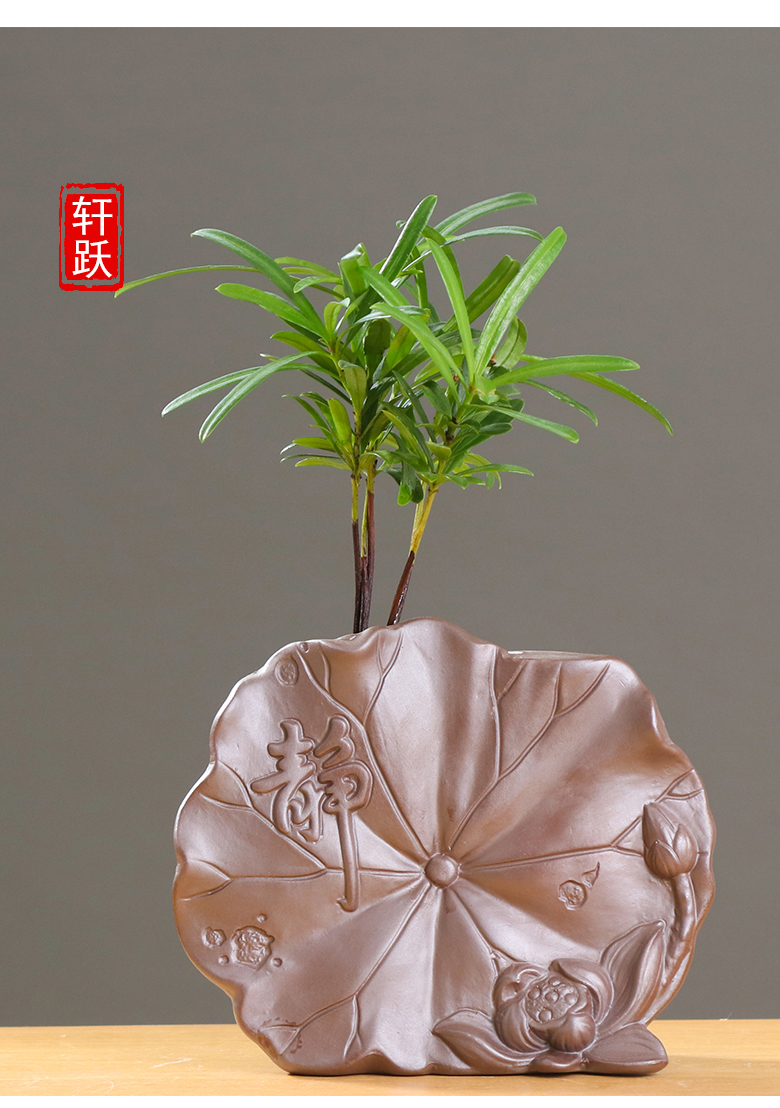 Creative move by the young monk flower implement other ceramic vase household adornment grass cooper hydroponic flower pot container furnishing articles