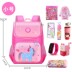 cô gái schoolbag Hàn Quốc phiên bản 1-3-4-5-6 chàng trai lớp mẫu giáo schoolbag ròng cô gái đỏ túi vai cô gái. 