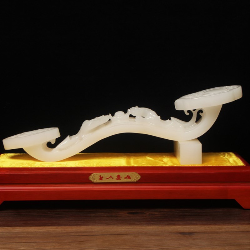 Natural jade life ruyi ornament home decorations living room housewarming new home gifts lead boss to send gifts