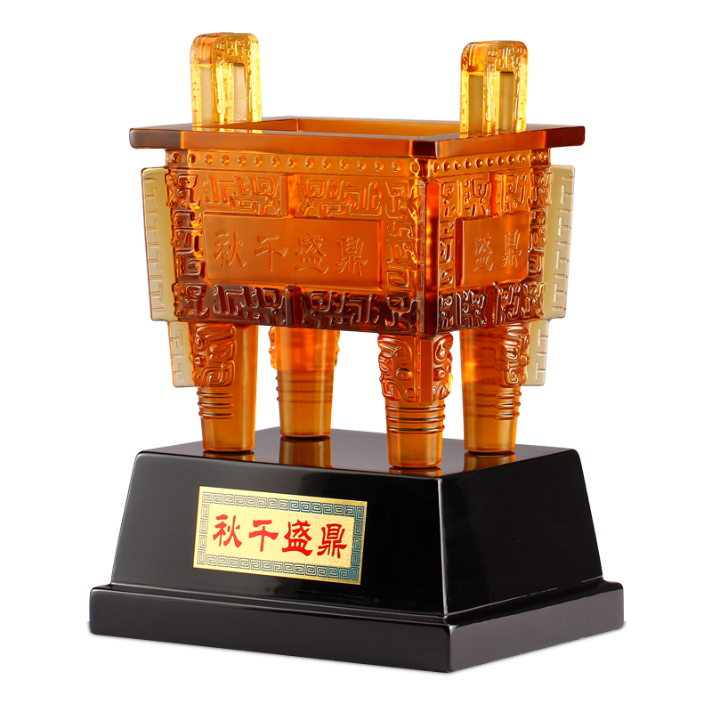 The Auspicious Source Glazed tripod High-end Business Gifts for Friends Company Qiao relocating to the opening of the office for the decoration