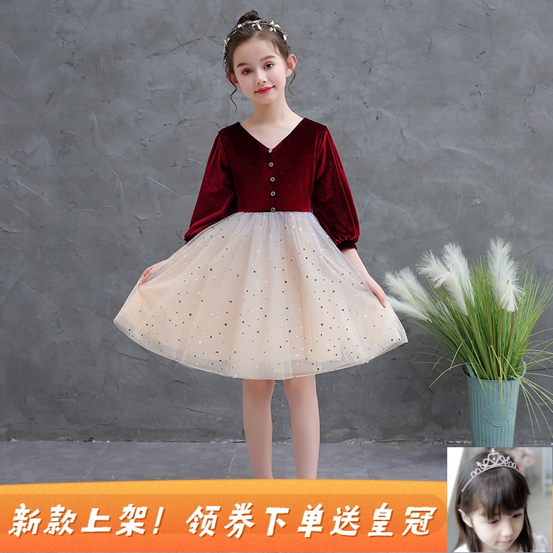 Children's dress girl girl's piano choral dress dress Young Young dress