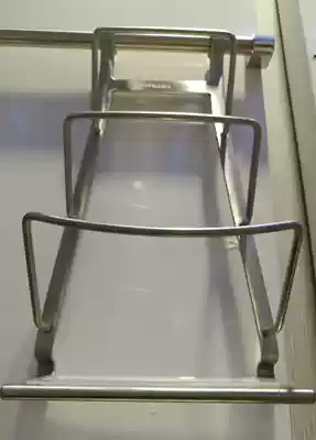 Pot cover rack kitchen pot cover wall hanging scourge rack pot wall hanging non-perforated kitchen pot cover rack wall hanging