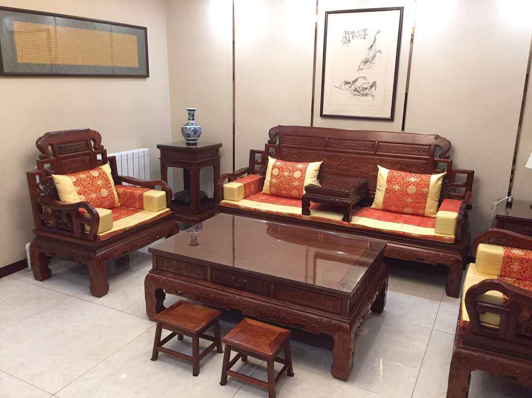 Suyang Red Large Fruits Purple Sandalwood Furniture Red Wood Furniture Ancient Rhyme Elegant Suyang Red Sofa Chair Subtable