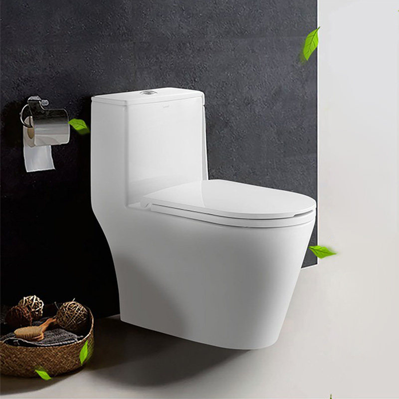 Shanhigh Toilet Pumped Water Saving Jet Siphon Style Common Toilet Bowl Self-Cleaning Toilet Bathroom Makeup room