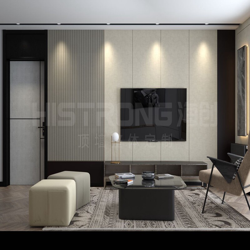 Tin Shan Mall Sea Innovation Top Wall Bamboo Wood Protection Wall Panel Integrated Board Full House Custom Design Complete EO Environmental Protection