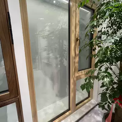 Haiying doors and windows aluminum alloy pine wood windows household balcony non-standard custom heat insulation and wind-proof modern style) Xia Gang