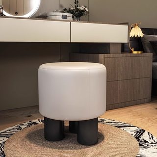 Aojing Ins-Style Makeup Stool, Dressing Room Stool, Girls' Bedroom Vanity Chair, Manicure Chair, Minimalist Light Luxury Dressing Stool