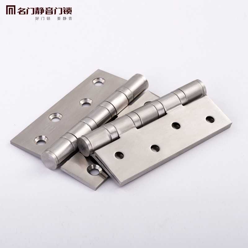 Mingmen Hardware silent hinge Stainless steel wooden door Heavy duty 4 inch hinge Red Star Macalline flagship store