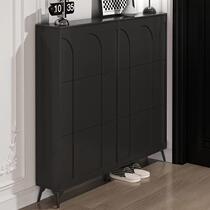 Home product temptation modern simple ultra-thin shoe cabinet home entrance wall tipping narrow entry wabi-sabi style black