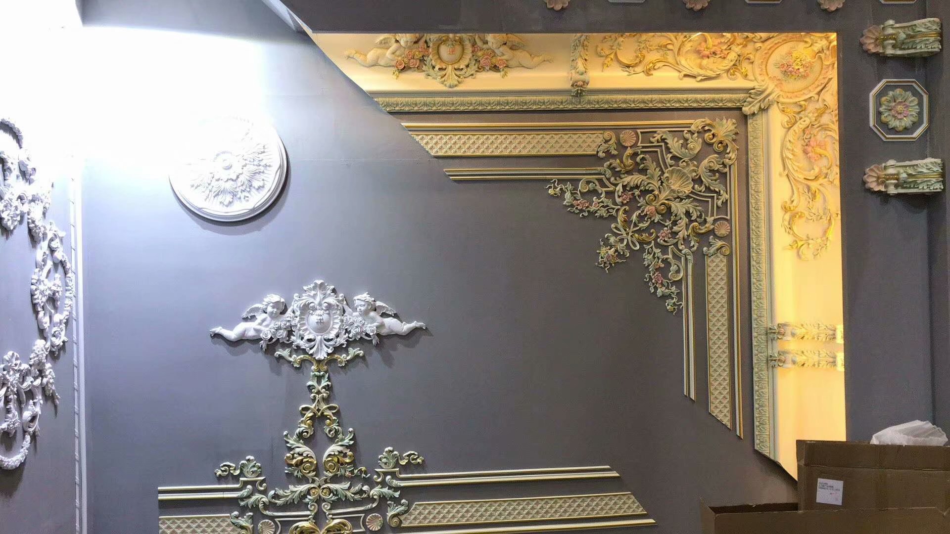 Polymer PU line European-style French mansion top wall is suitable for any color can be designed and constructed simple