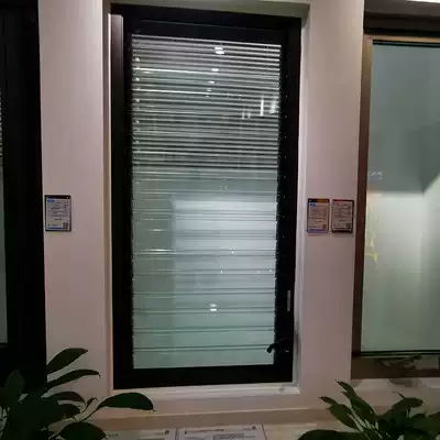 Blinds LD70 double-layer hand-cranked glass quality doors and windows High-quality custom sealed balcony custom doors and windows