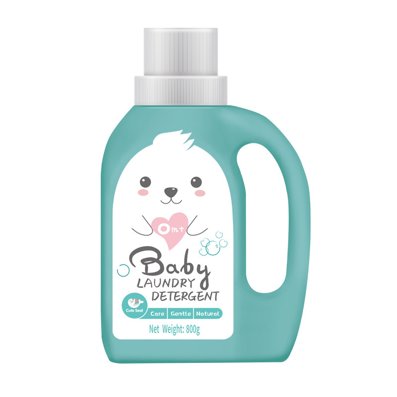 Little Meng Xio Baby Laundry Detergent Clean Decontamination Detergent-Free Infant Clothing 800ml Bottle
