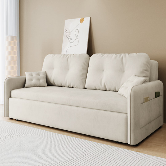 GREMOR沙发床折叠两用2024新款简约现代小户型可伸缩坐卧布艺床