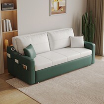 Jinyu sofa bed folding dual-purpose small apartment living room can be pushed and pulled for storage economical solid wood multi-functional sofa bed