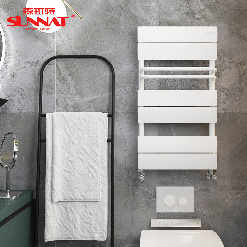 Senlat Heating Sheet Makeup Room Small Bamboo Basket Bronze Aluminum Composite Hanging Wall Type Woolen Towel Rack Radiator CTL20