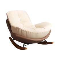 Muluan Rocking Chair Lazy Sofa Adult Recliner Living Room Snail Balcony Home Indoor Leisure Penguin Rocking Chair