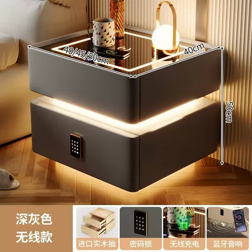 莎泽黛 Легкая роскошная и высококачественная прикроватная тумбочка, простой и современный домашний шкаф для хранения на стене спальни, небольшой шкаф
