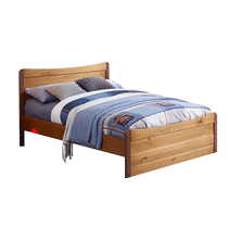 Ximengbao furniture childrens 1 8 meter bed American style all solid wood pine bed global travel retro childrens bed