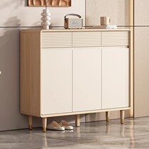 Beiju Nordic shoe cabinet doorway household large capacity indoor living room entrance cabinet new log style storage cabinet