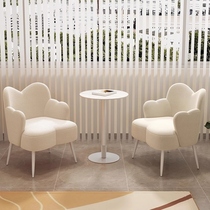 Saint Baiyu internet celebrity cream style lazy sofa sherpa style girls room bedroom balcony bay window leisure makeup chair