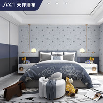 Tianyang Wall Cloth Seamless Whole House Wall Cloth New Childrens Room Customized Background Boys and Girls Childrens Fun Cartoon 29#