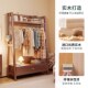 Yangman solid wood clothes hanger storage cabinet integrated home bedroom floor-standing coat rack small apartment room multi-function