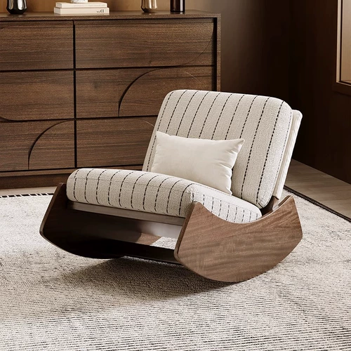 贝橘 Кресло-качалка в стиле ваби-саби, кресло для отдыха на балконе в стиле середины века, скандинавский ленивый дизайнерский B & B домашняя гостиная для отдыха