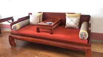 Mingtang mahogany big fruit red sandalwood (Pterocarpus macarocarpus) family blessing Arhat bed