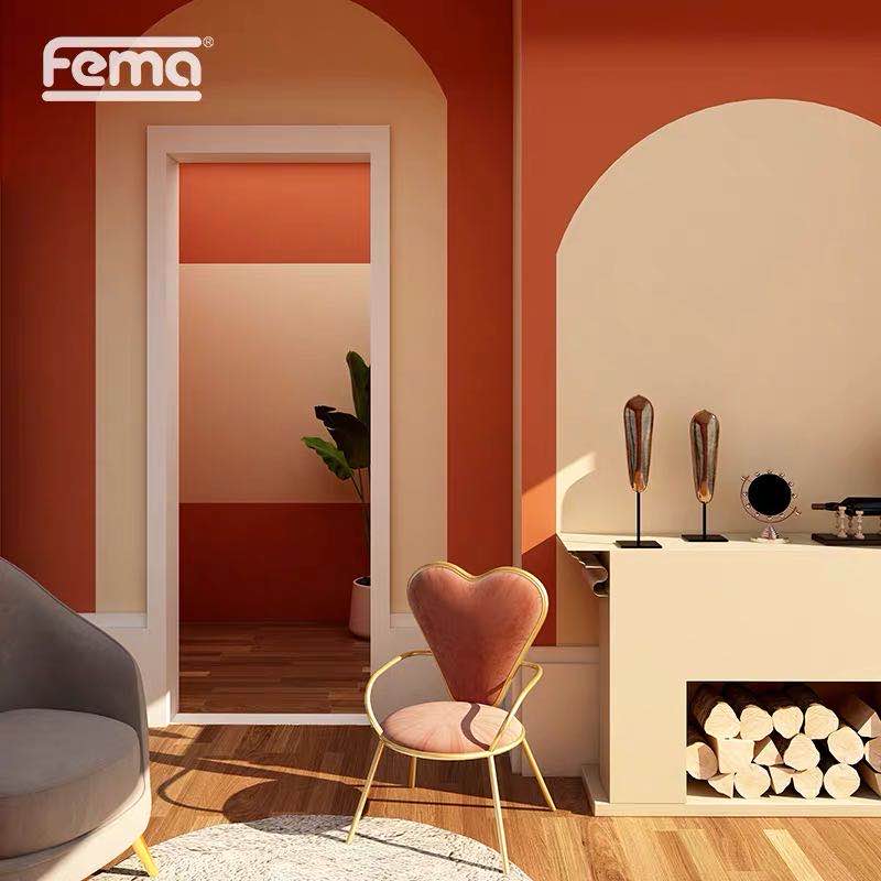 German Phimar Original Imported Art Lacquer Coatings Full House Wall wall Custom Lacquer Moldos SM3-1137