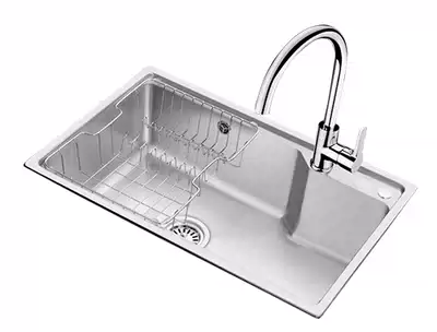 Olin sink Single sink package Stainless steel sink sink sink package Single sink thickening CT109 with faucet