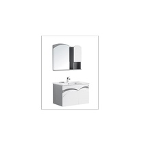 Dongpeng sanitary ware bathroom solid wood bathroom cabinet combination bathroom hand wash basin cabinet modern fashion black and white gray