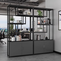 Aojing industrial style partition rack wrought iron entrance cabinet living room floor-standing flower stand office simple display screen