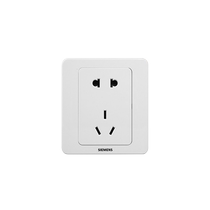 Siemens modern stylish and simple five-hole socket overall flame retardant and high temperature resistant 5TA0206-1CC1