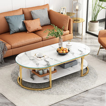 Bibeimu light luxury coffee table living room home simple modern tempered glass tea table simple internet celebrity small table coffee table