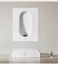 Hengjie household bathroom ceramic squat toilet anti-odor pit toilet water-saving and environmentally friendly HC3026B-060