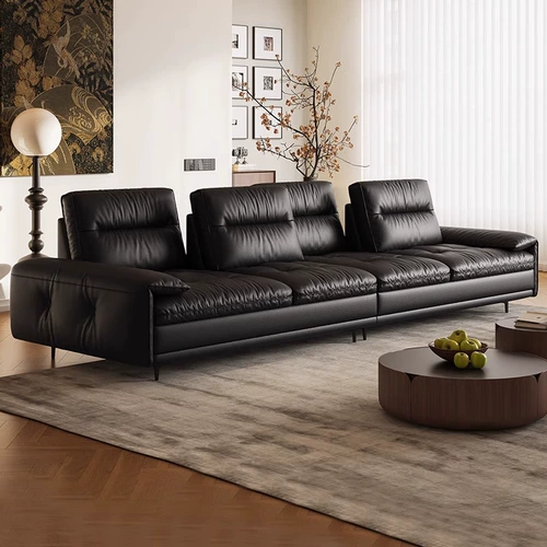 北域宫廷 Минималистичный кожаный диван, воловья кожа, новая коллекция