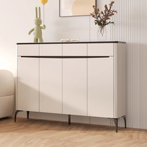 Eisenai Cream Style Shoe Cabinet Home Door New 2024 Hot Style Light Luxury High-Quality Slate Table Top Entry Door