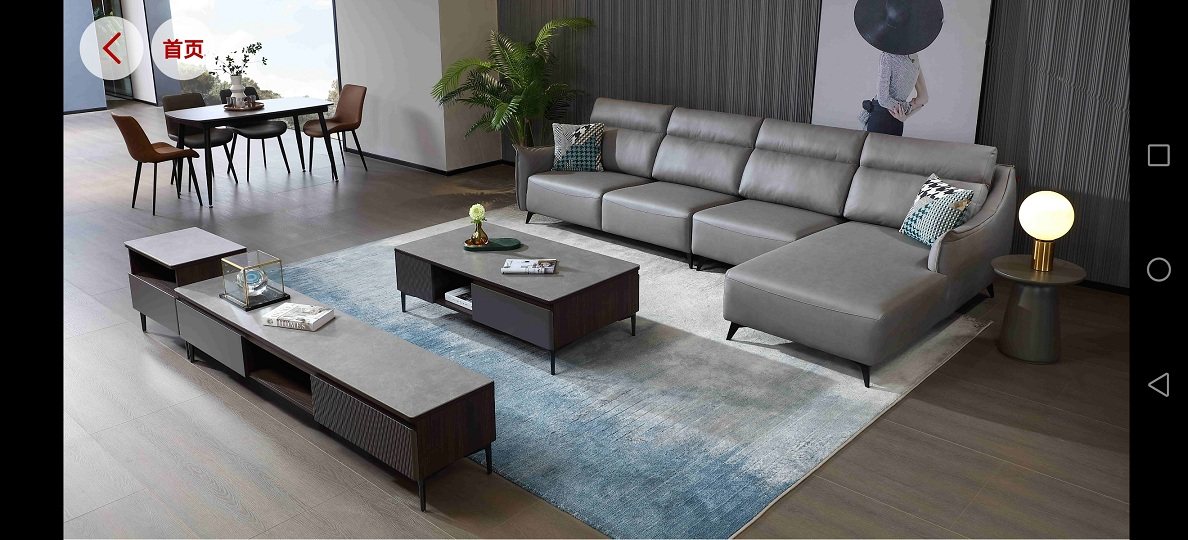 Imperial Standard Home Modern Minimalist Fashion Living Room Dining Room Dining Room Full of 10 Sofa Tea Table TV Cabinet Classic Combinations