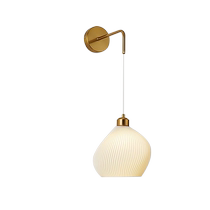 Pintuo Nordic Bedside Lamp Wall Lamp Modern Simple Living Room Background Wall French Cream Style Wall Lamp Stair Lamp