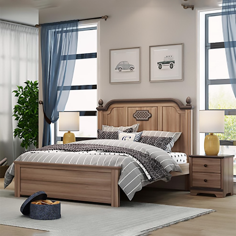 Noble Yuanmei Bar all solid wood ecological environmental protection no paint single sheet body bed adult bed bed children's bed