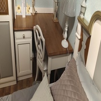 Corner desk 6K11-(Pearl White) Beifan childrens furniture solid wood furniture combines American and French styles