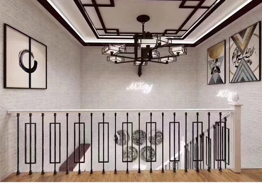 Yongji simple single-branch fence modern fashion simple suitable for young people small fresh staircase 1 meter) Kunming red star