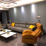 Серия Chivas Este, современный итальянский стиль, простой, легкий, роскошный кожаный одноместный кожаный диван