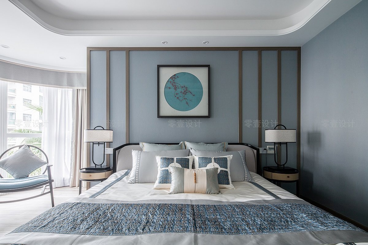 QM Qumei All things modern original new Chinese mahogany furniture Chinese modern innovative fashion water stop bed