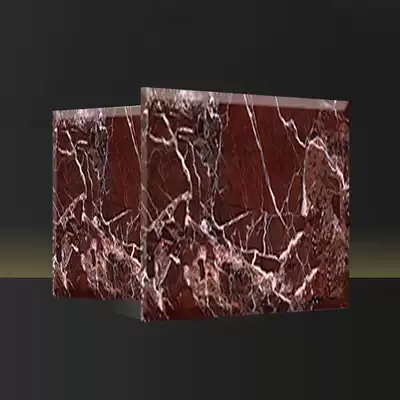 To the room, violet red marble wall tiles