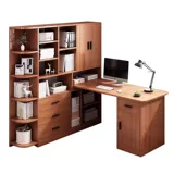 Yufei настольный компьютерный стол, угловой стол, книжная полка, встроенный стол, домашний учебный стол, офисный стол, современный простой стол