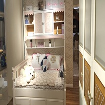 Bookcase bed 6083-(135) Beifan childrens furniture solid wood furniture combining American and French style environmentally friendly paint